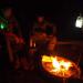 Enjoying of campfire with my friend Tero
